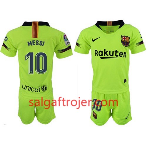 FC Barcelona Fodboldtrøjer MESSI 10 Børn Udebanesæt 2018/19 Kort ærmer FC Barcelona Fodboldtrøjer MESSI 10 Børn Udebanesæt 2018/19 Kort ærmer